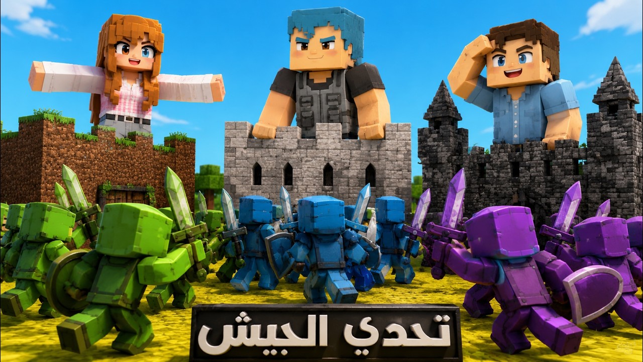 فلم ماين كرافت : تحدي جيش احمد ضد سوسي ضد زعرور 🔥😱