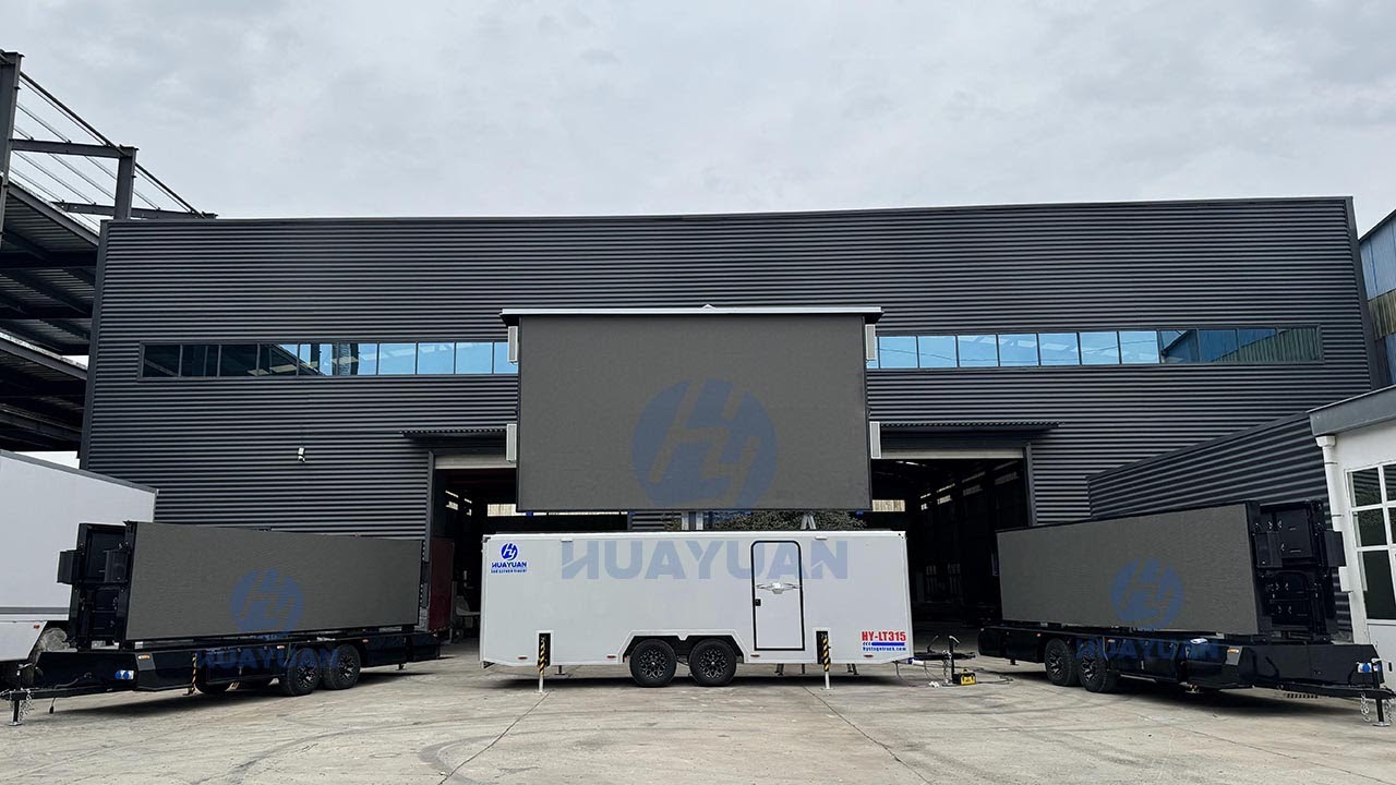 LT315 LED Display Van Trailer - Mobile LED screen trailer manufacturer HUAYUAN