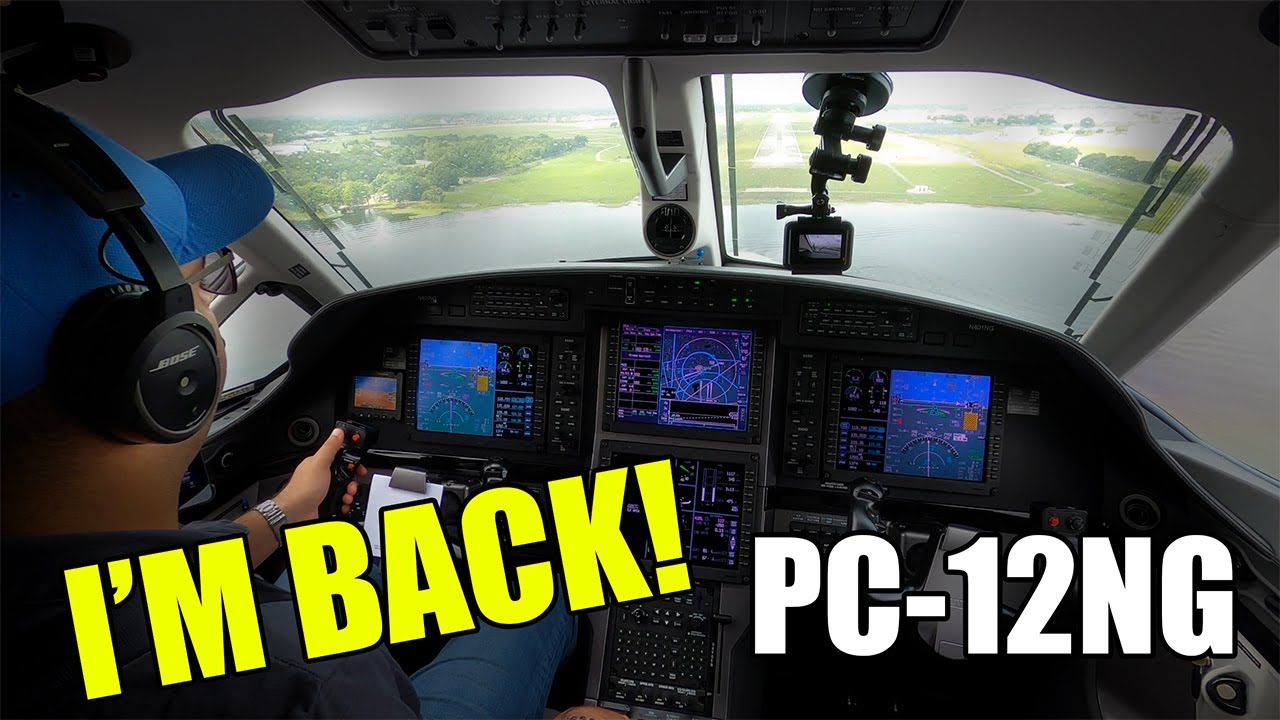 I'm BACK! Flying a PC-12/47E (NG) from Fort Lauderdale to Orlando, FL!