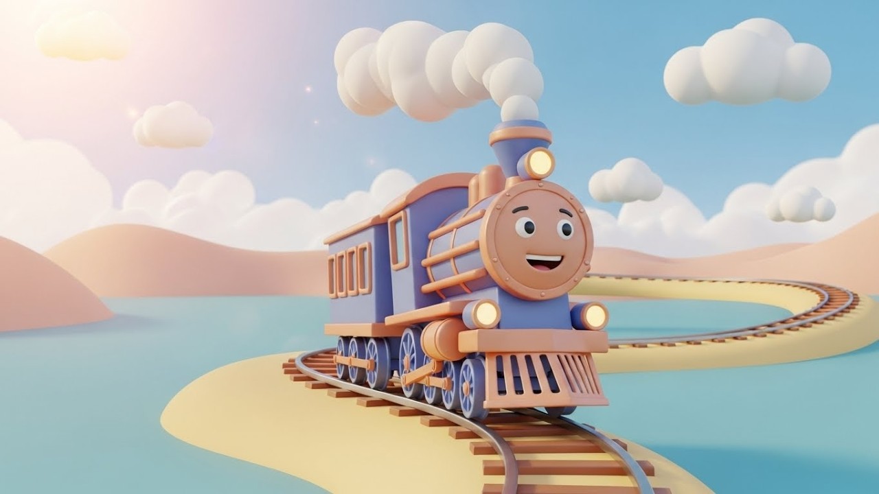 Смеющийся поезд говорит «Чук-Чук» 🚂😆🎶 | Мультфильм для детей и весёлые приключения