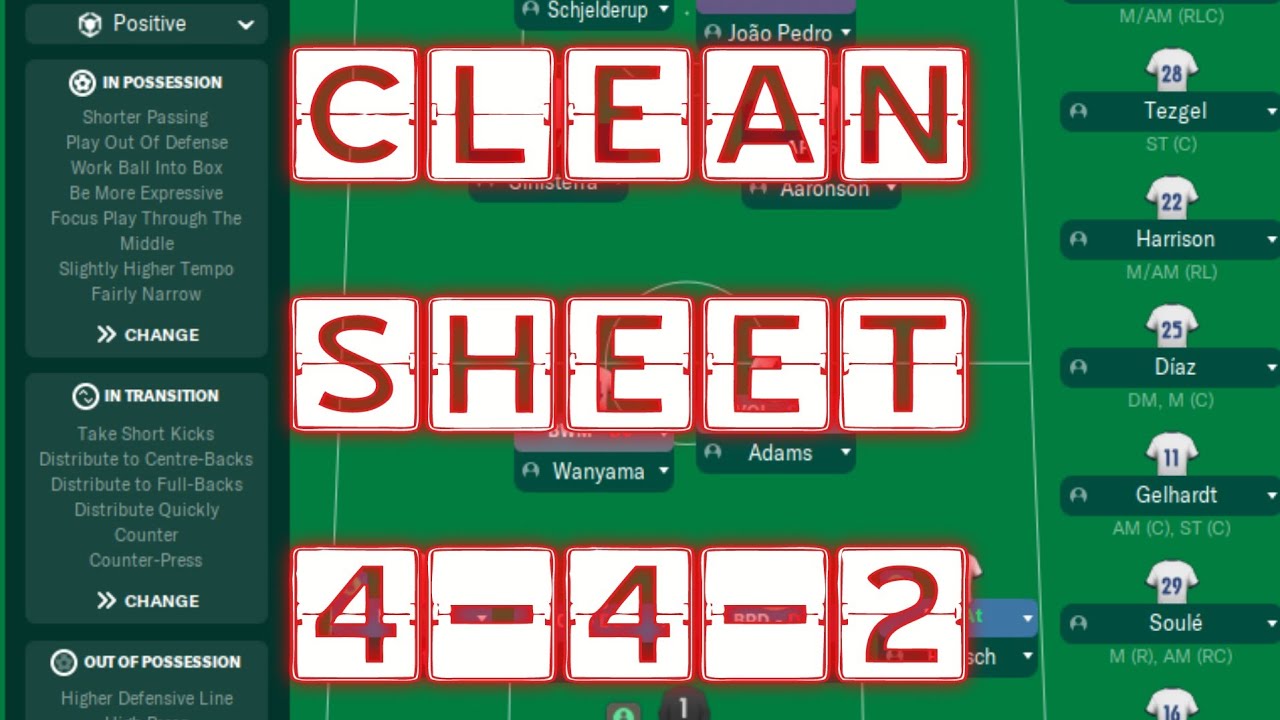 FM 23 CLEAN SHEET 442 TACTIC | PS5 XBOX & PC