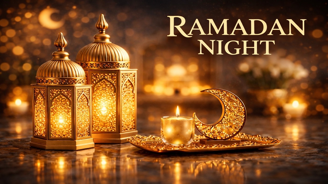 Ramadan Lantern Night Ambience 🌙 Peaceful Islamic Atmosphere