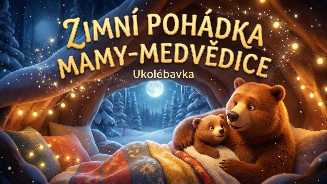 Zimní pohádka Mámy Medvědice 🐻❄️🌙 | Písnička před spaním 🌙✨