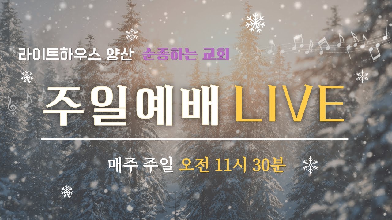 주일예배 라이브 [2026.1.25] | 대체 왜 고난에 대해 알아야 하는가?  (엡 3:7~12) | 라이트하우스 양산 임희원 목사