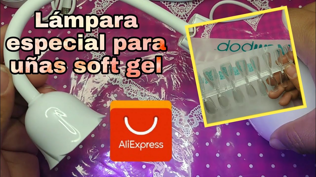Últimas compras del 2021 en aliexpress de uñas Lámparas uv/led especial para soft gel y tips NailPop