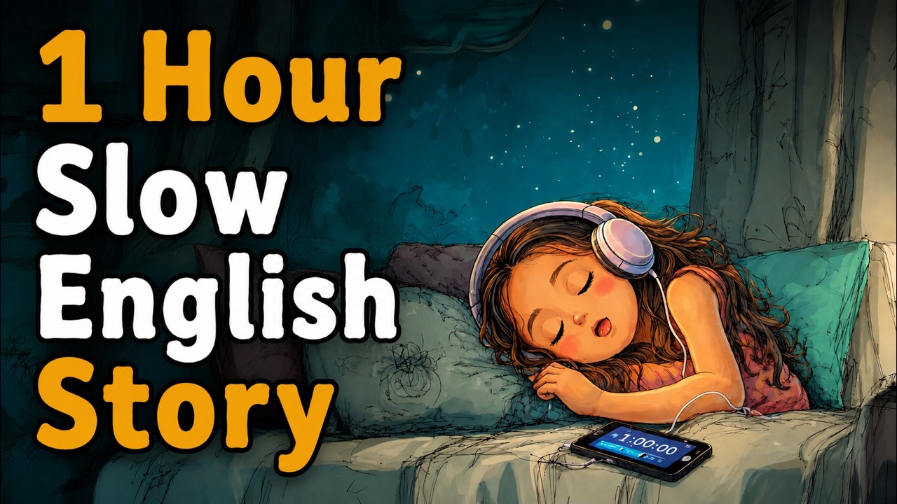 1 Hour English Listening Practice for Sleep | Slow English Story | speaking practice with story