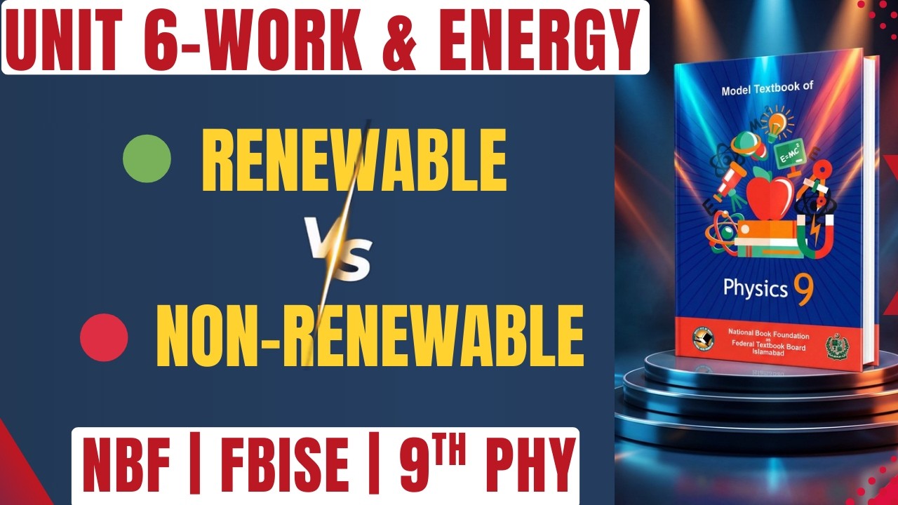 Physics Class 9 NBF | Unit 6 L-4 |🔴 Non-Renewable Energy | Fossil Fuels & Nuclear Energy ⚡| FBISE