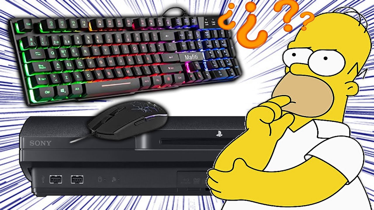 VAMOS A PROBAR UN TECLADO Y MOUSE en la PS3, HABER SI PODEMOS JUGAR... QUE PASARA...