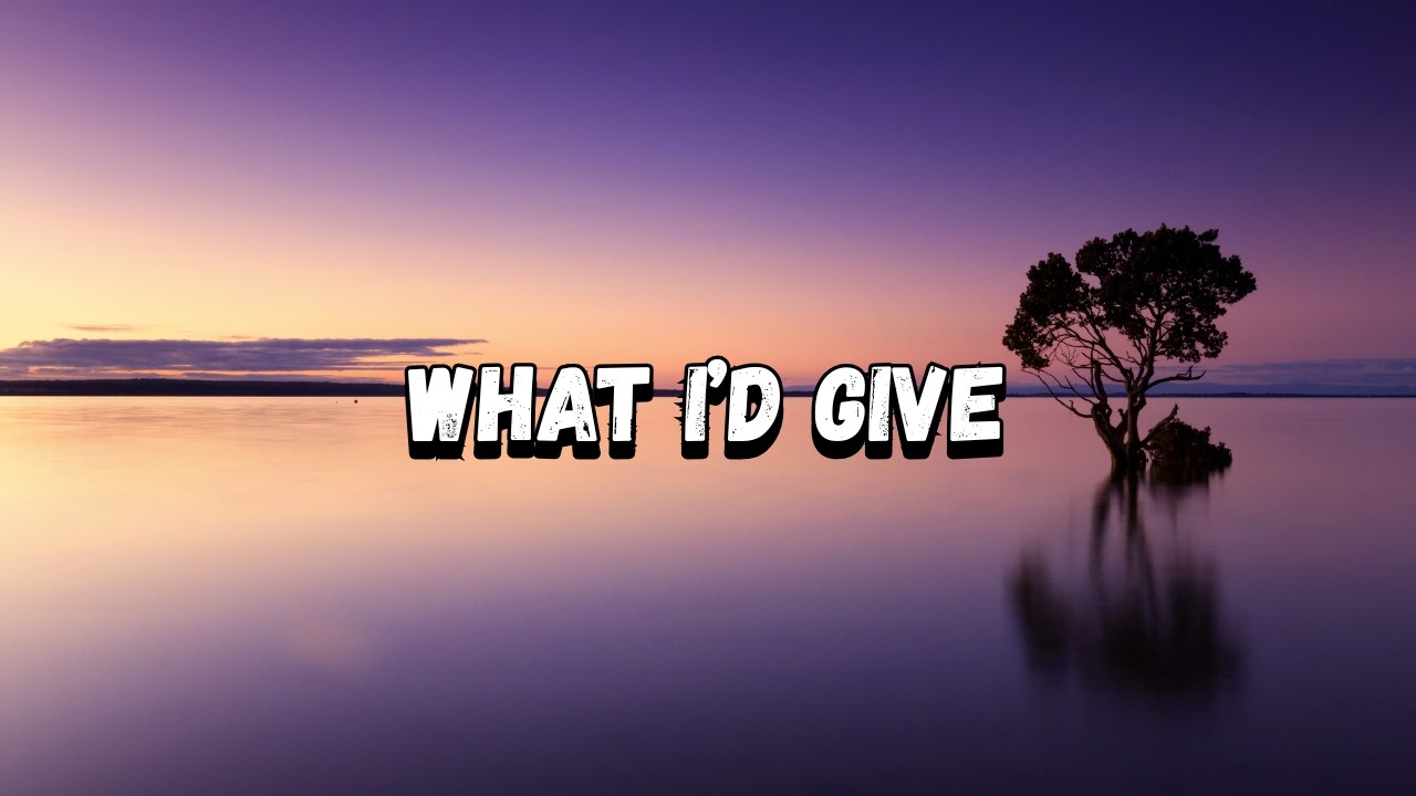 What I’d Give (I Need You Close) – Original Song