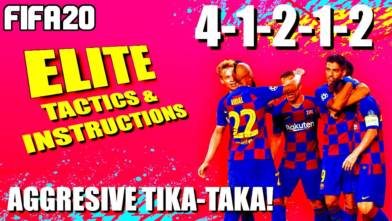 FIFA 20: 41212 (2) - TIKI TAKA BEST CUSTOM TACTICS & INDIVIDUAL INSTRUCTIONS FOR FUT CHAMPS