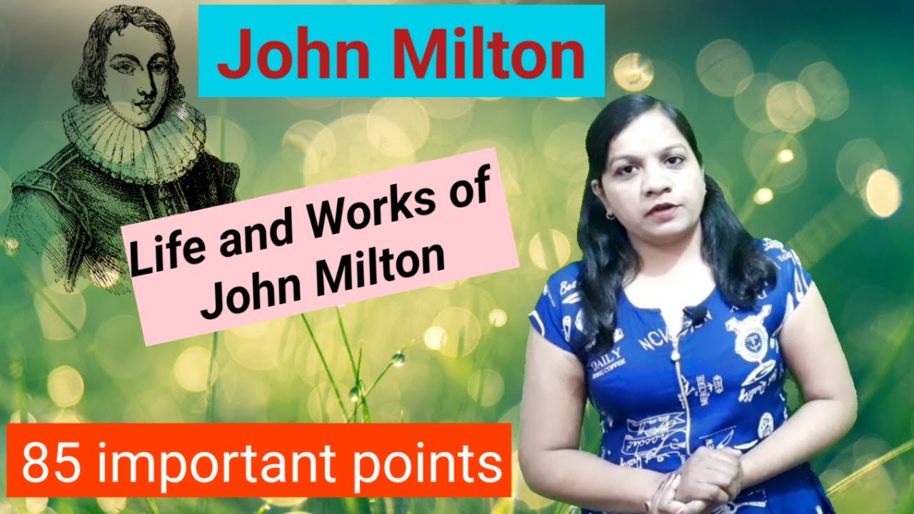 John Milton in Hindi | important questions of John milton MCQS | biography of John Milton in hindi