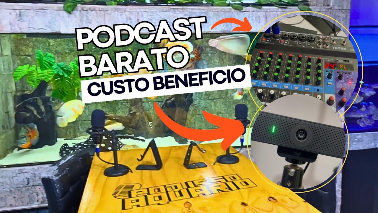 PODCAST DE QUALIDADE SIMPLES E BARATO!!! (COMO MONTAR UM PODCAST)
