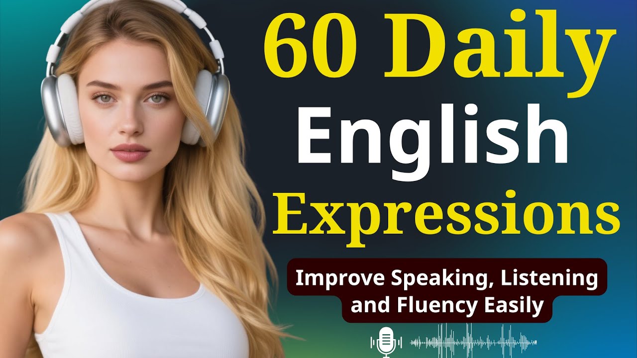 Learn 60 Daily English Expressions | Improve Speaking, Listening and Fluency Easily