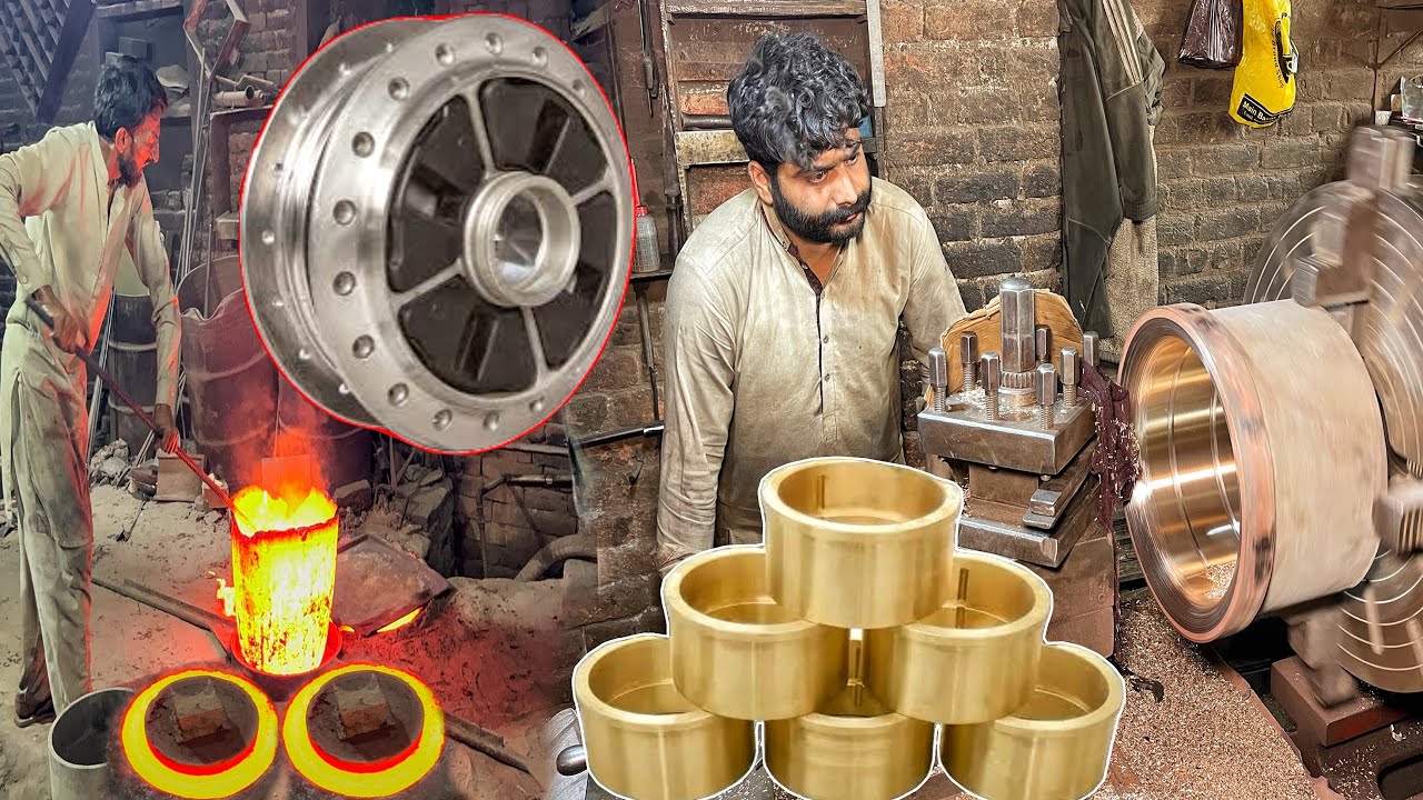 Manufacturing process Of Biggest Shaft Bush //HardWorking Shaft Bush Mass Production