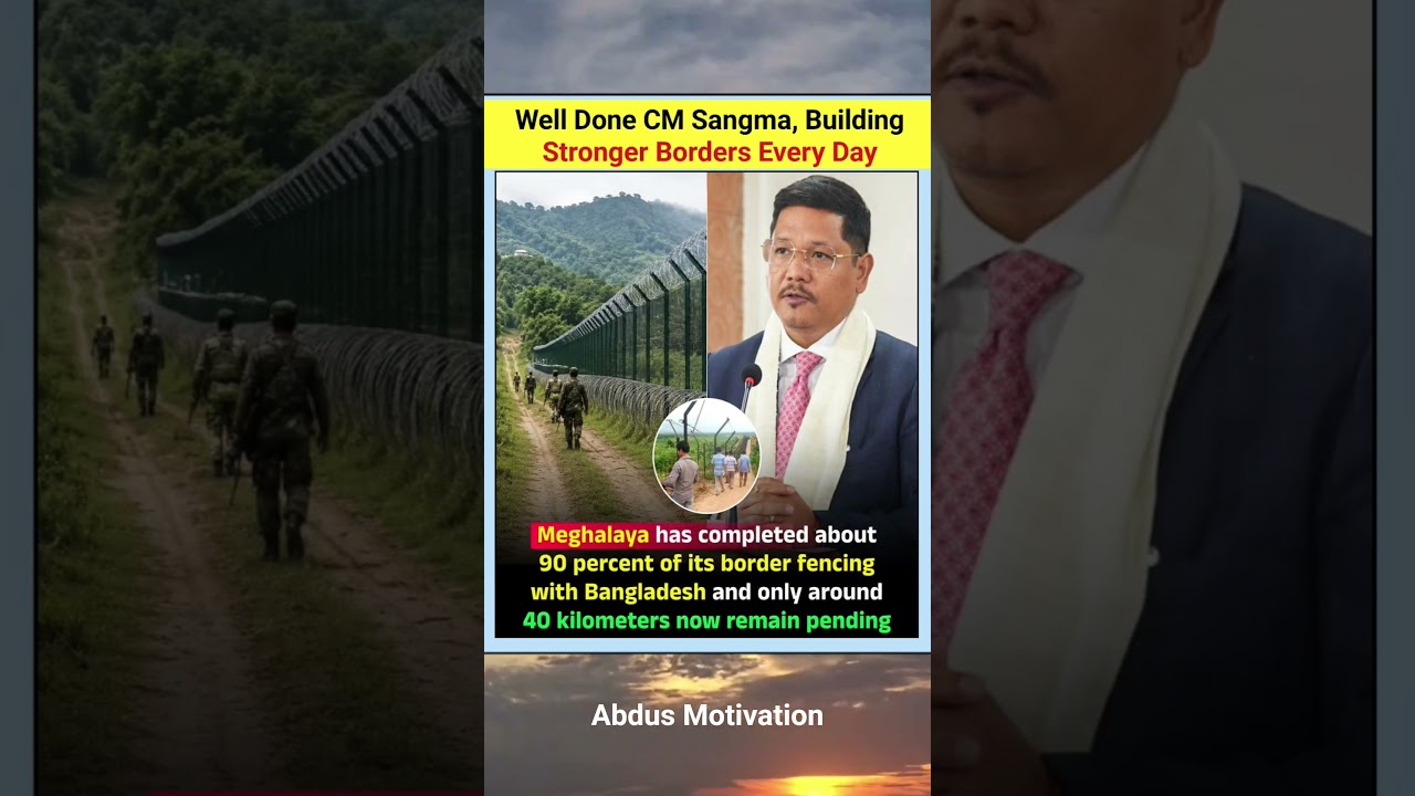 Well Done CM Sangma, Borders Are Getting Stronger #ytshorts #trending