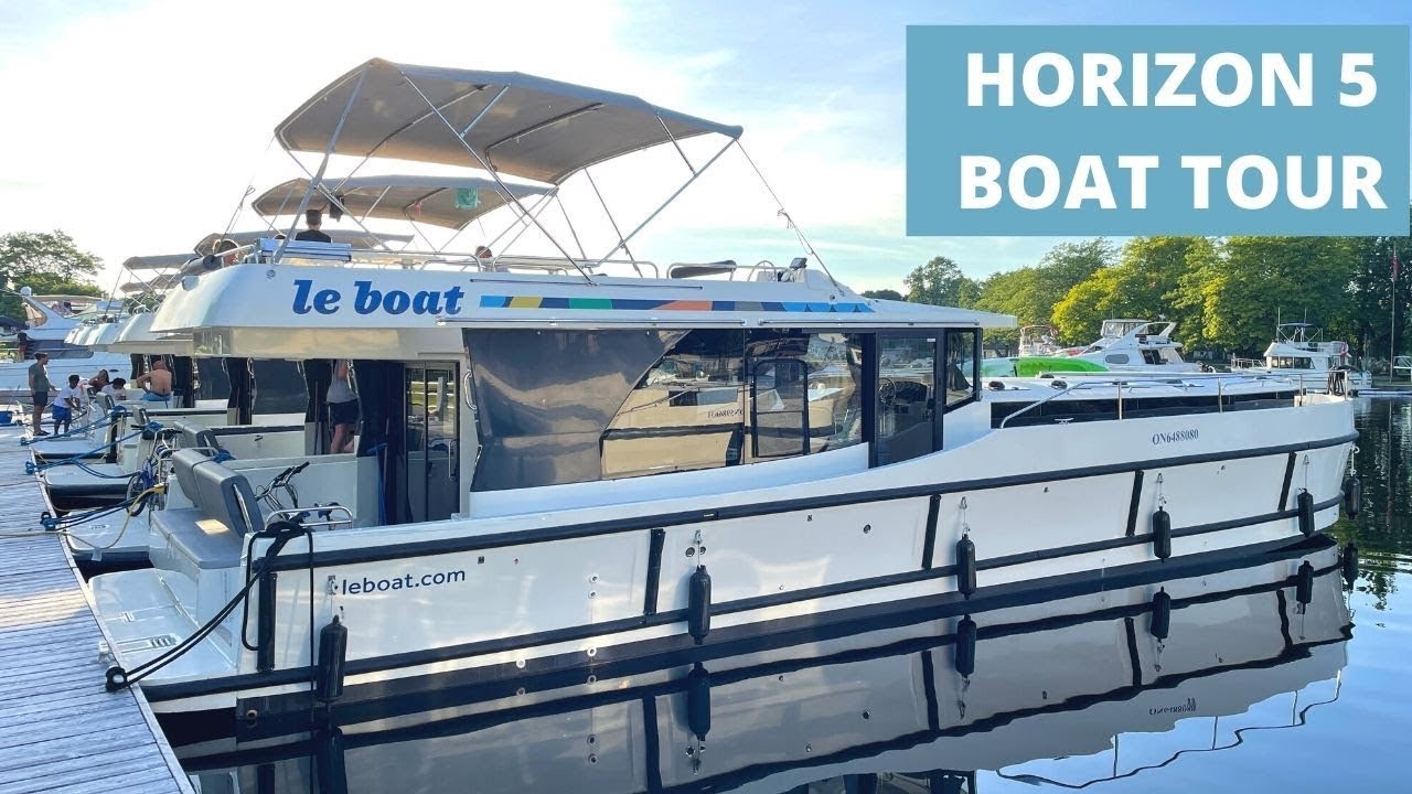Tour of Le Boat's Horizon 5   Five en suite cabins