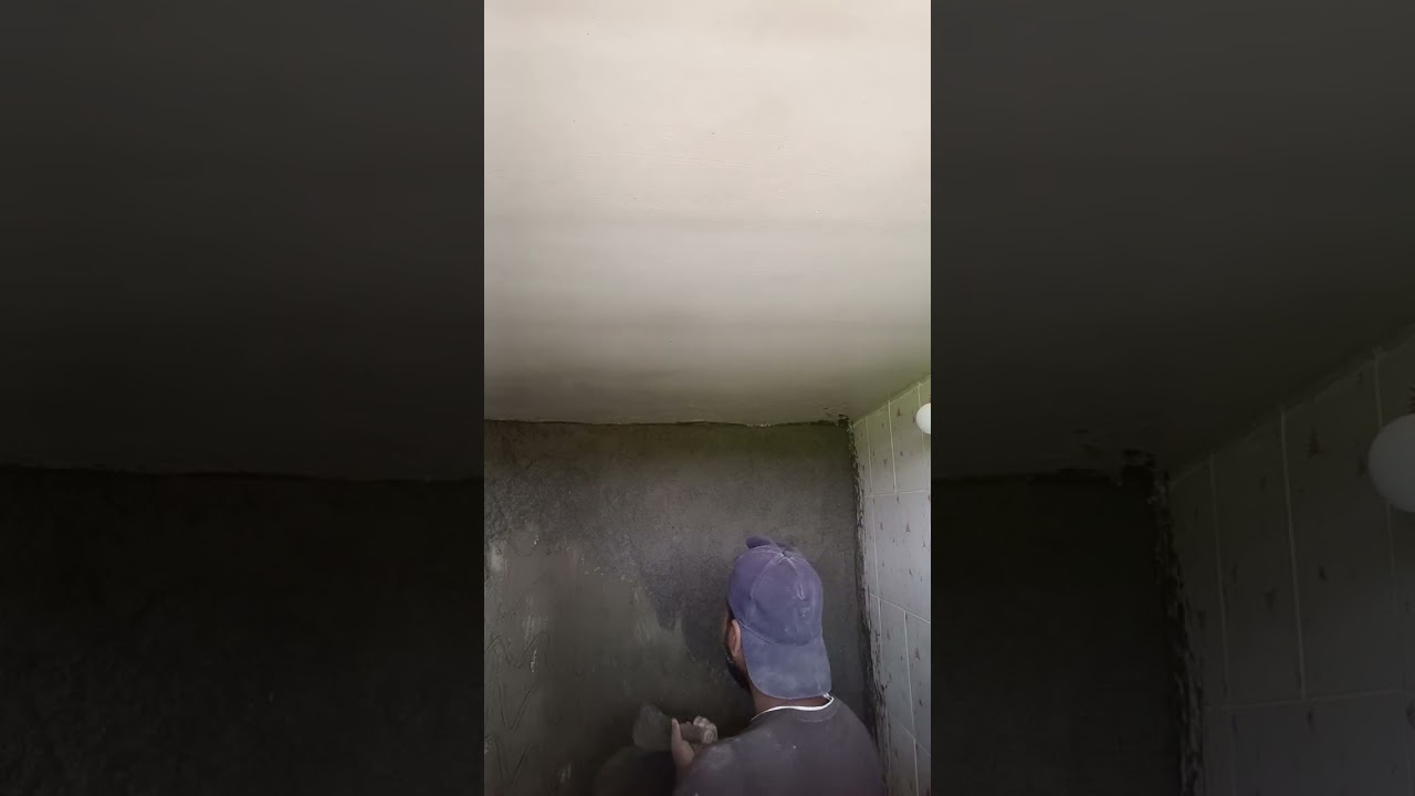 Bathroom mein tiles lagane ke liye plastic karte hue 🇮🇳👍❤️