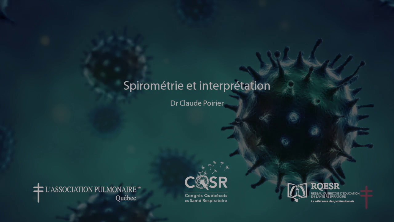 Conférence sur la spirométrie et son interprétation