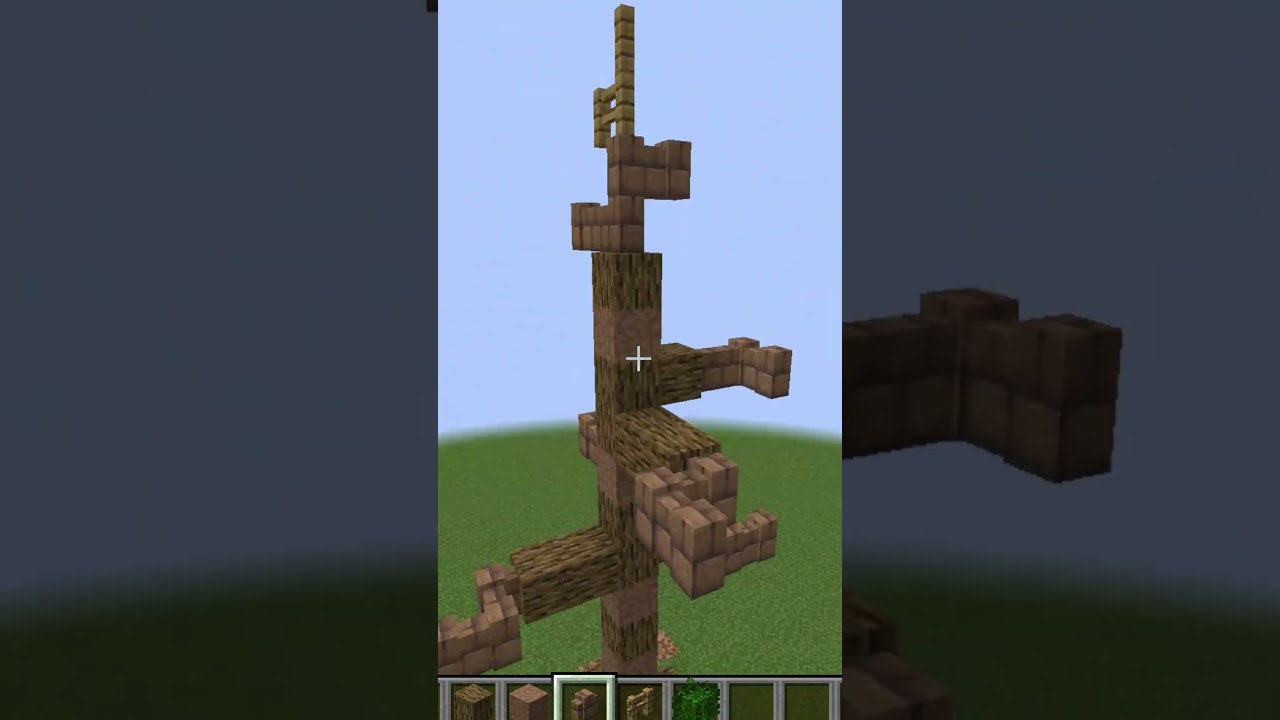 How to build the BEST custom tree in Minecraft! #minecraft #shorts
