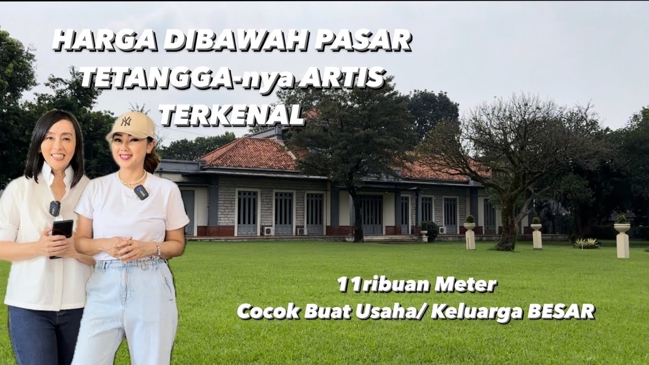 Kavling Hampir 12.000 mtr Sebelahan Artis Harga Dibawah Pasar, Cocok Buat Bisnis/Keluarga Besar
