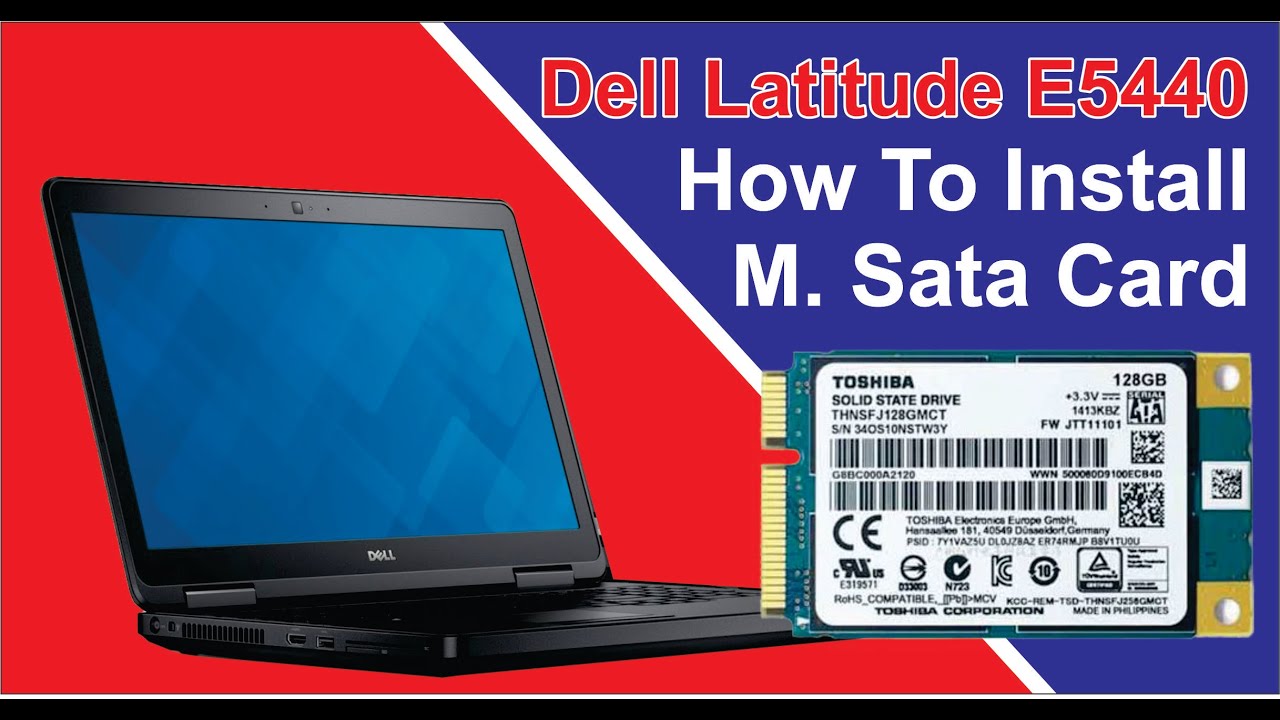 Dell Latitude E5440 Install mSATA SSD disk