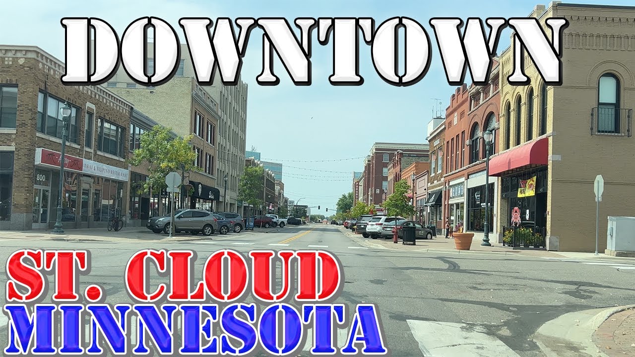 St. Cloud - Minnesota - 4K Downtown Drive