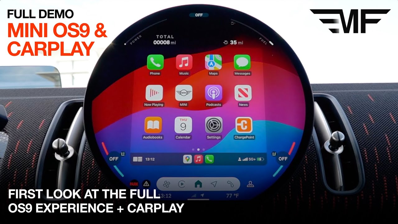 ПОЛНАЯ ДЕМОНСТРАЦИЯ: MINI OS9 с режимами CarPlay и Experience