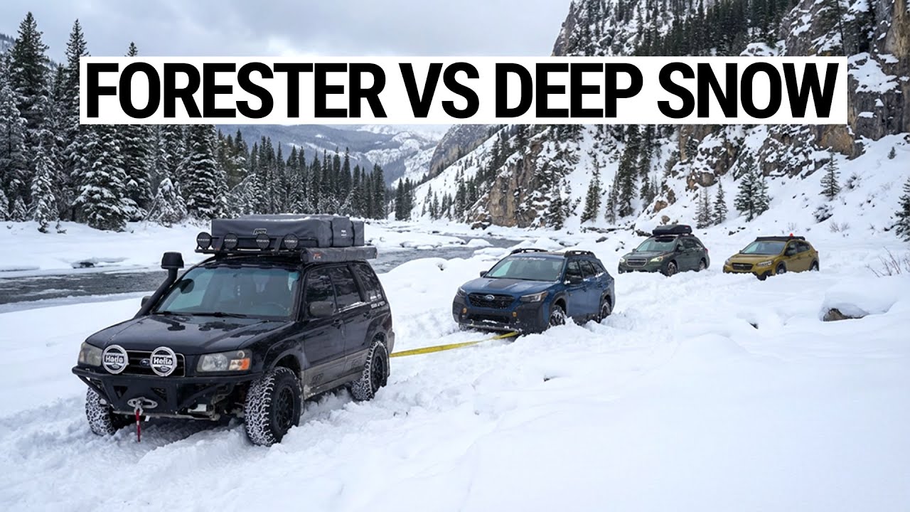 Subarus Get BURIED in Deep Snow! Forester vs Outback vs Crosstrek