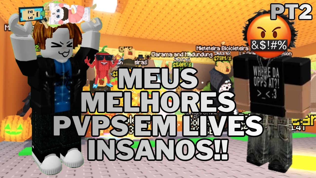 MEUS MELHORES PVPS EM LIVES NO STEAL A BRAINROT!! 🔥🧠⚔️ (SÓ TRETA INSANA!)