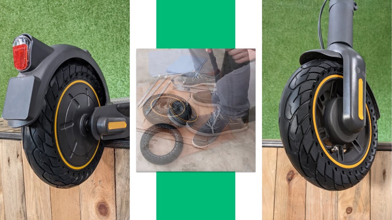 Bonus: Wie nimmt man einen Vollgummireifen ab? Ninebot Max G30 Scooter - Vorder- & Hinterrad
