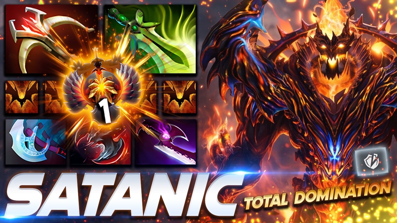 Satanic Shadow Fiend Total Domination - Dota 2 Pro Gameplay [Watch & Learn]