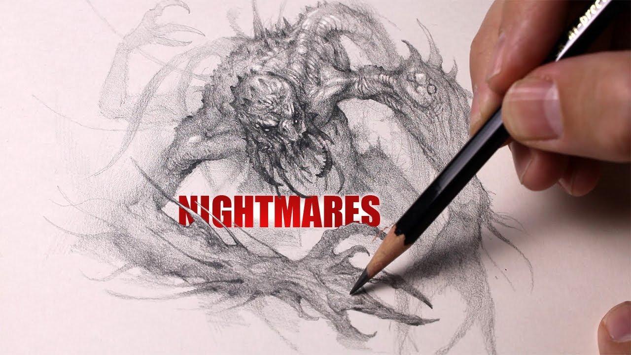 Sketching Nightmares – Designing a Haunting Humanoid Creature (Real-Time Art Process)