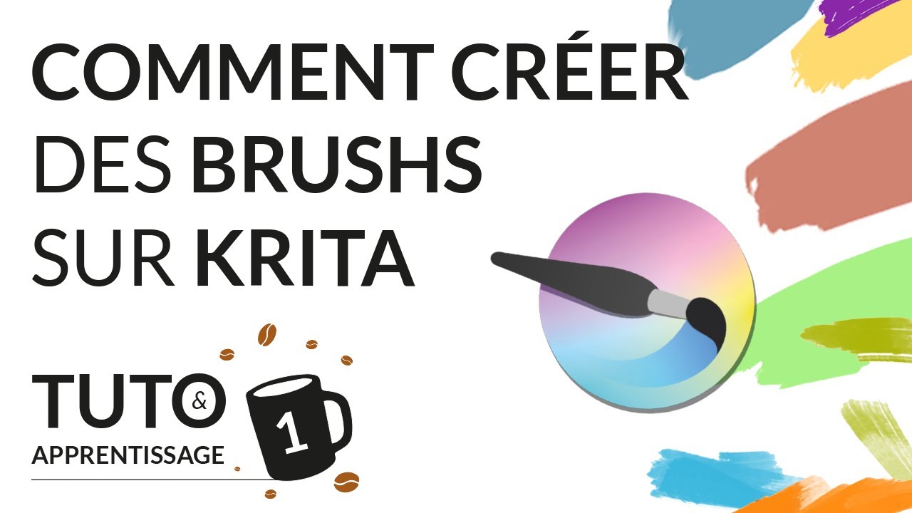 Comment créer des brushs sur Krita - Tuto et apprentissage - Tutorial français  ☕coffee time @KritaOrgPainting