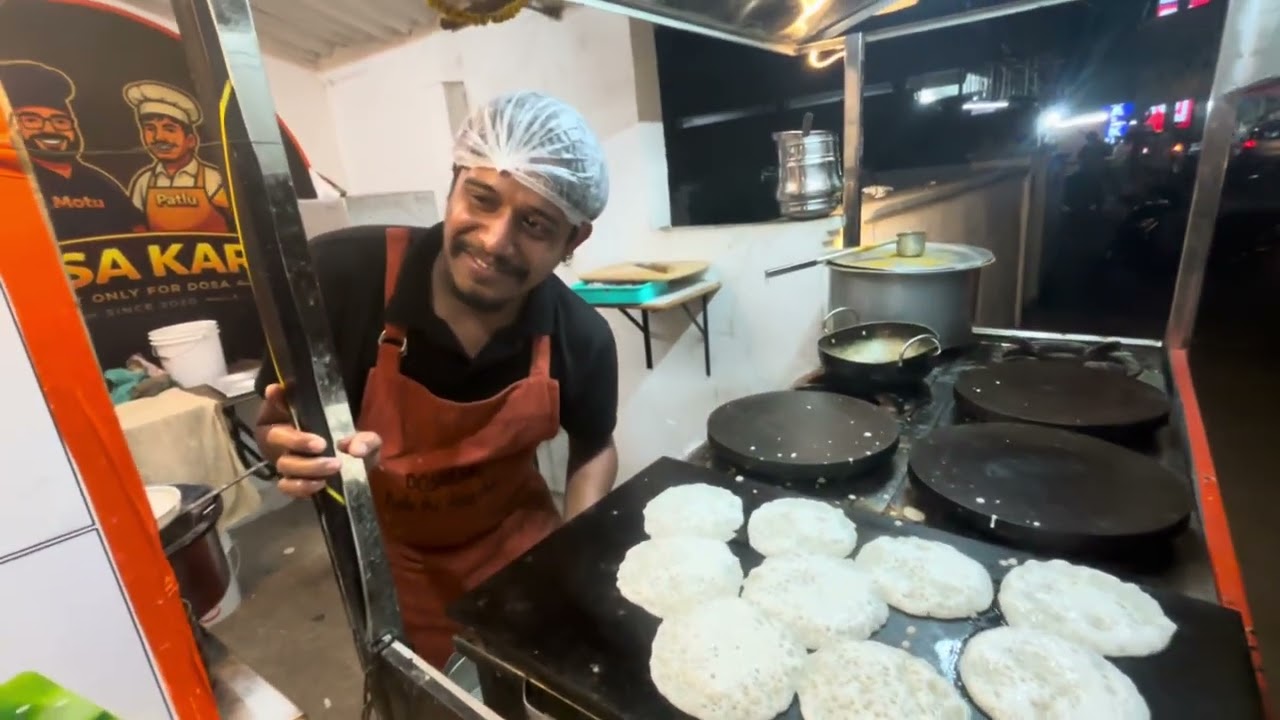 వరంగల్ ఫేమస్ దోశ కార్ట్.. అరాచకం అంతే! 🔥🌯 #WarangalFood #DosaKart #StreetFoodIndia #FoodVlog#food 