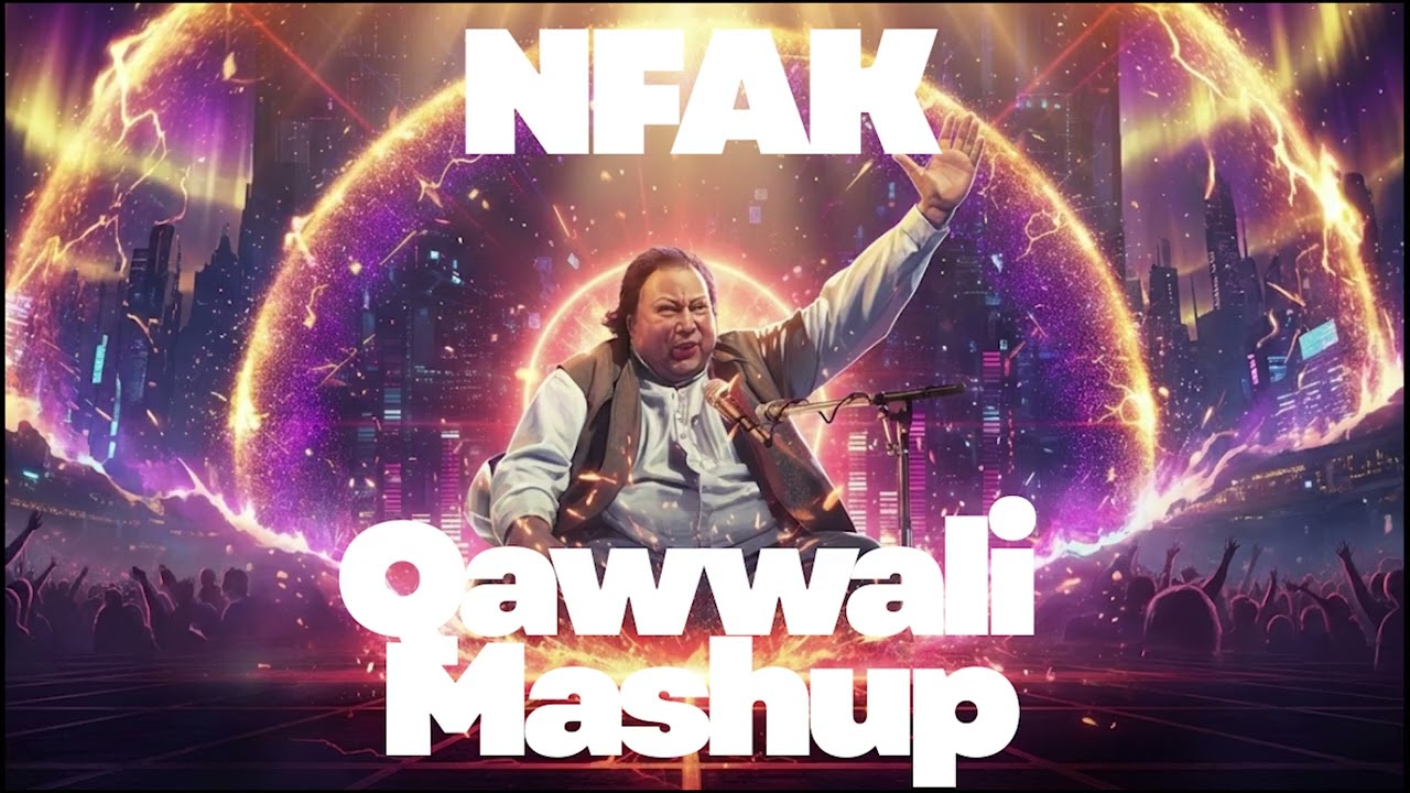 Nusrat Fateh Ali Khan Qawwali Mashup Remix | Sufi EDM Fusion by Ali Allahditta
