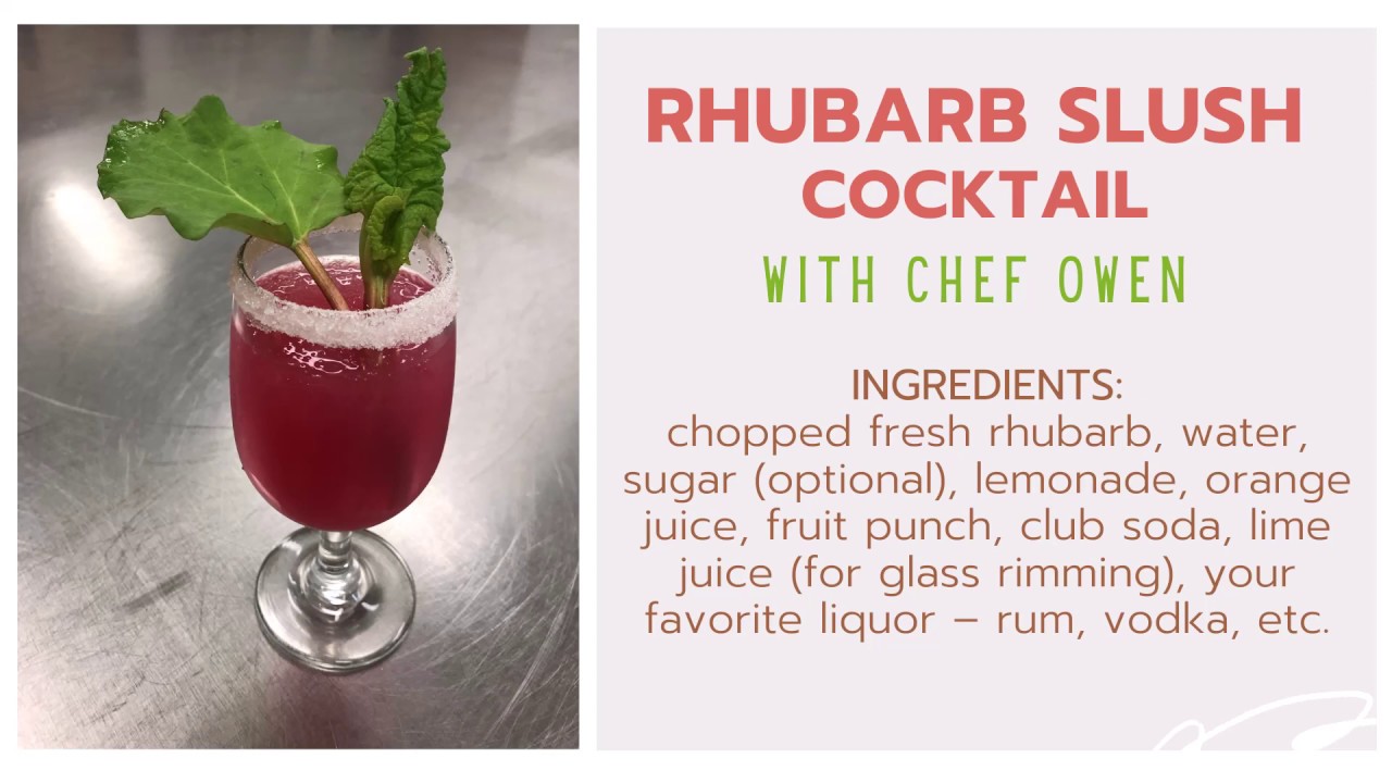 Rhubarb Slush Cocktail