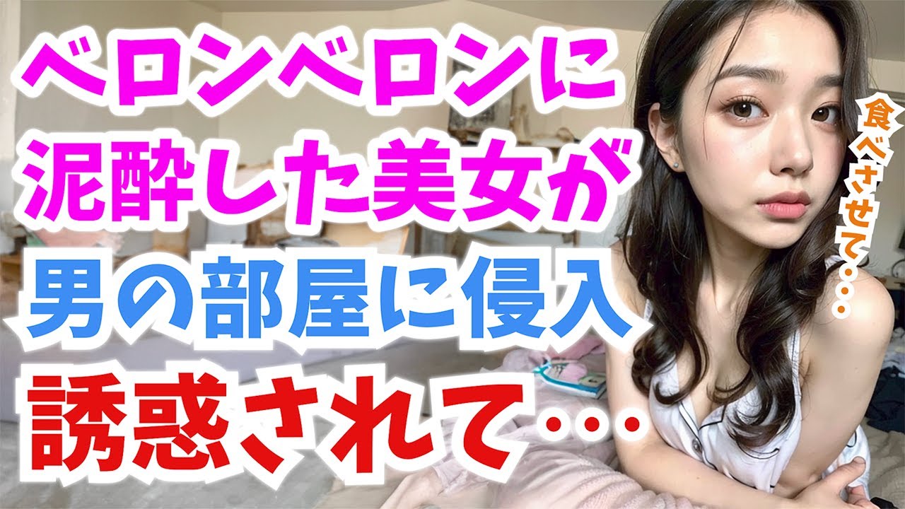 【感動する話】突然ピンポンが鳴って出ると、隣に住む女住人が泥酔状態で私の部屋に入ってきて…