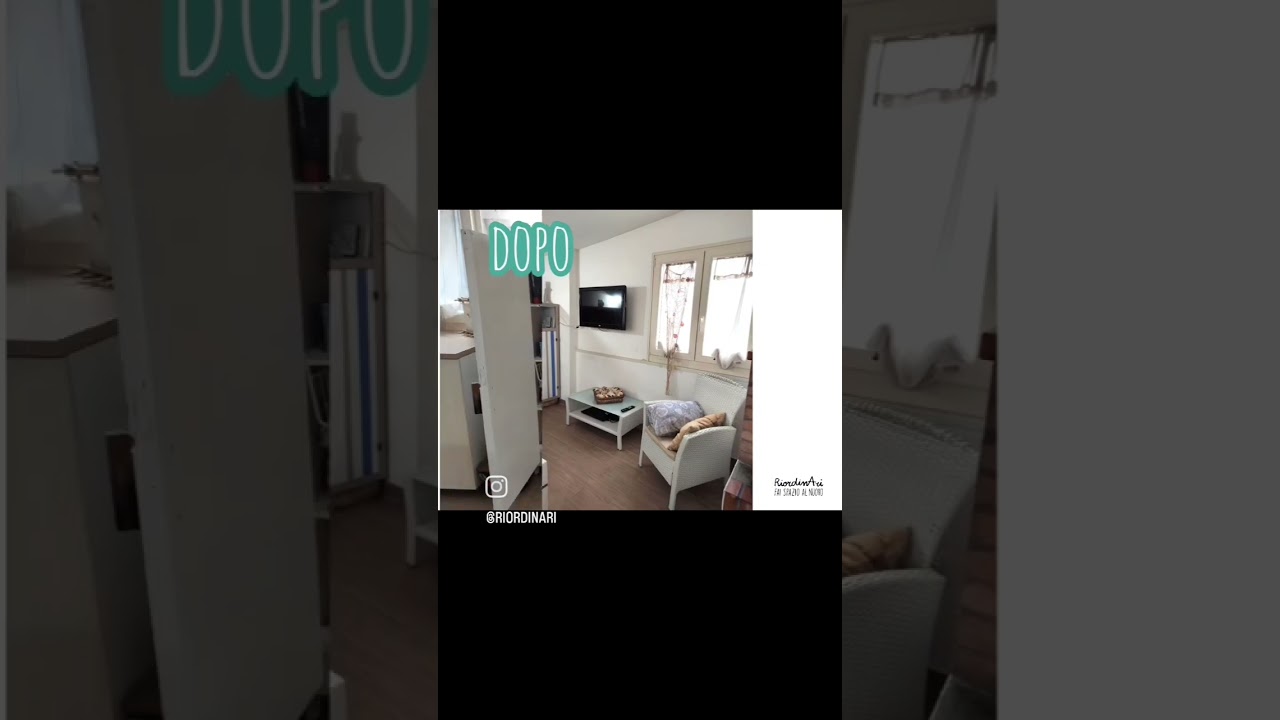 Riorganizzazione tavernetta 🛋️🍽️ Seguimi su www.riordinari.it 👈  #casa #organizzazione #decluttering