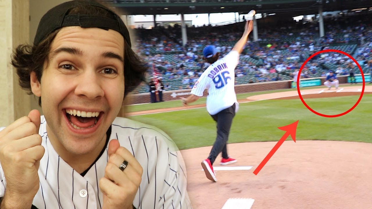 I THREW OUT THE FIRST PITCH AT THE CUBS GAME!!