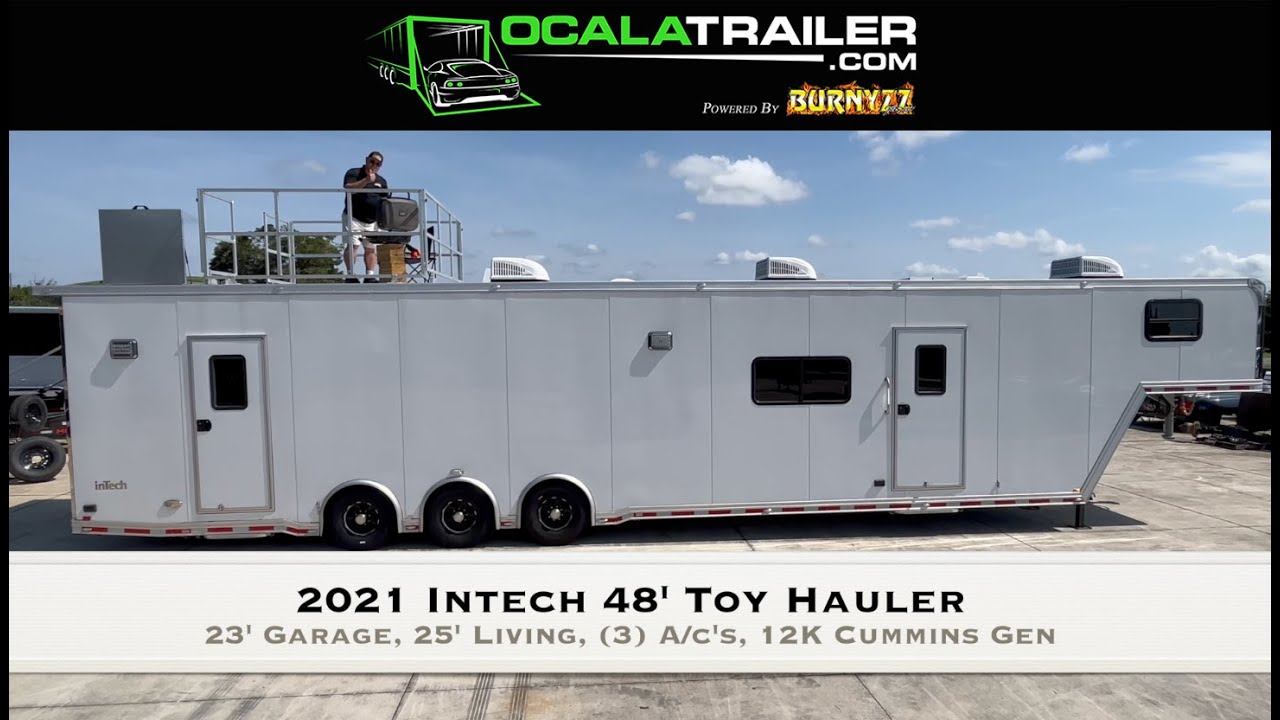 2021 Intech Toy Hauler Race Trailer! - Ocala Trailer
