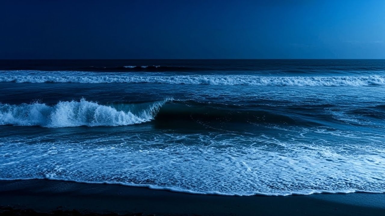 Insomnia Relief Ocean Sounds for Peaceful Sleep // Black Screen Ambience