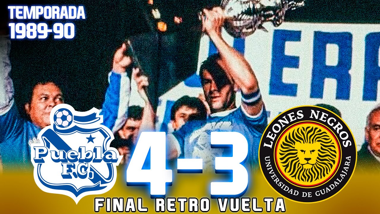 ¡El ÚLTIMO TÍTULO de la FRANJA! 🍠 Puebla 4-3 U. de G. 🦁 Temporada 1989-90   26/05/1990