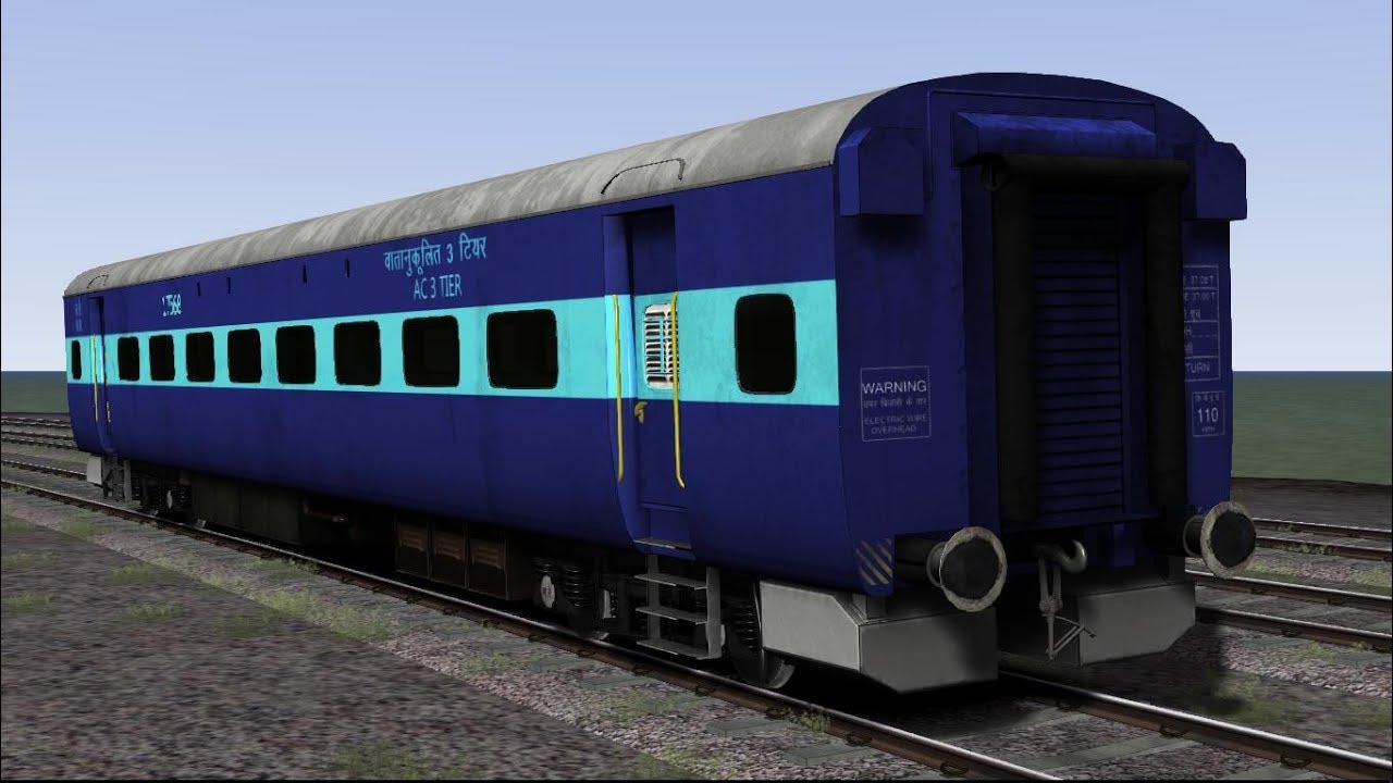 WAP-4 (LDH) with ICF rakes 2S, Sleeper & AC 3 Tier in Train Simulator 2017 (Bharat Stream Express)