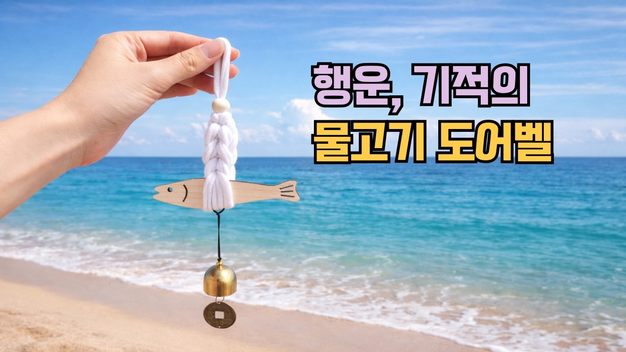 양말목 도어벨 행운 기적의 물고기 만들기 DIY키트