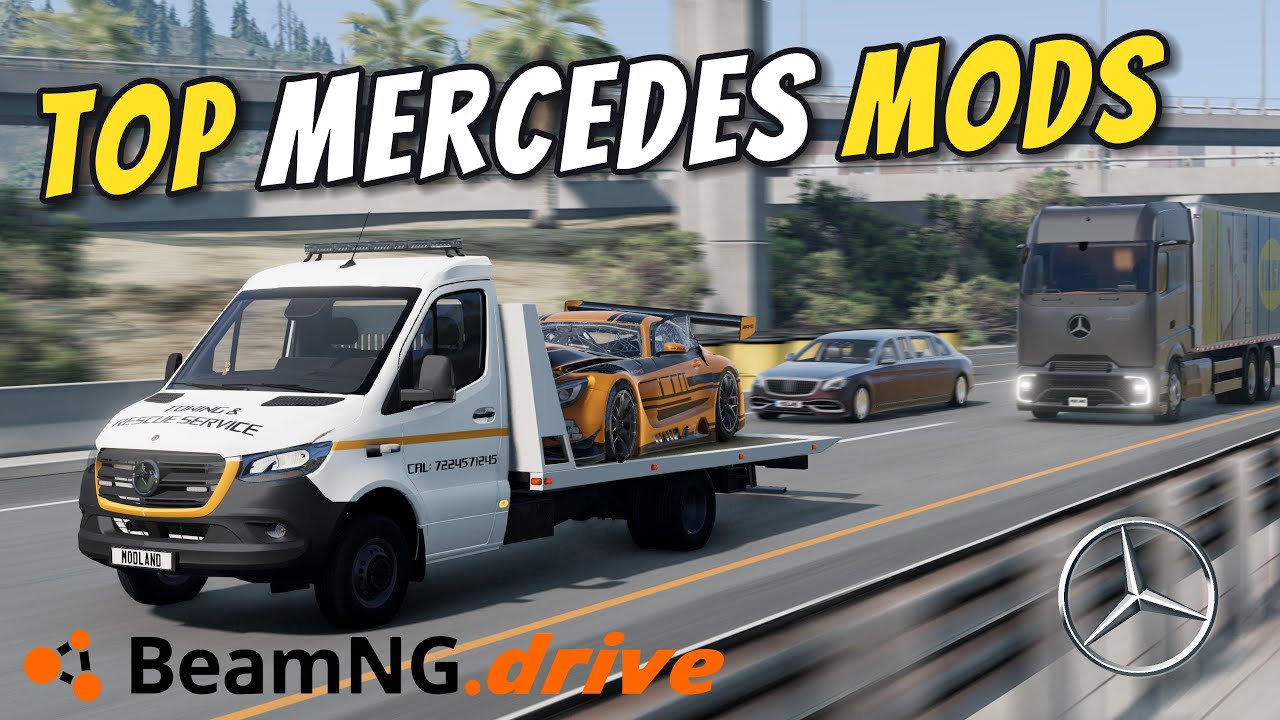 Лучшие модификации Mercedes для BeamNG Drive