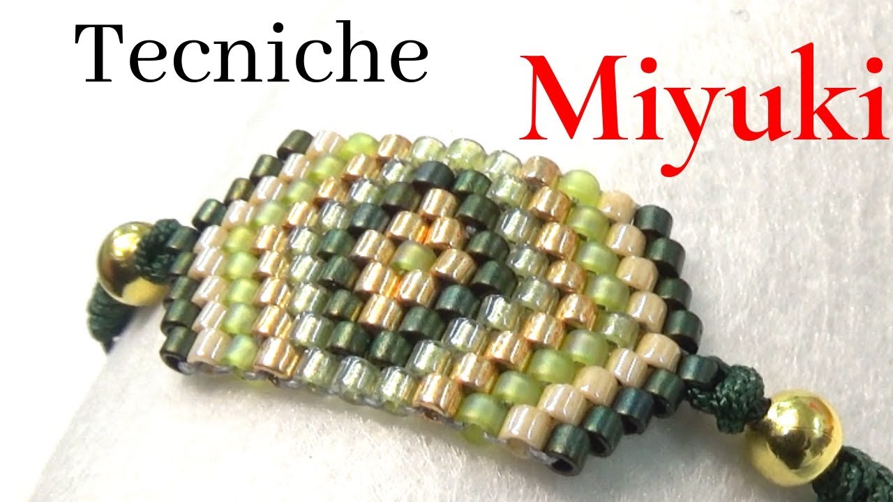 Come fare un Bracciale con Miyuki  - Tecniche Brick Stitch e Macrame