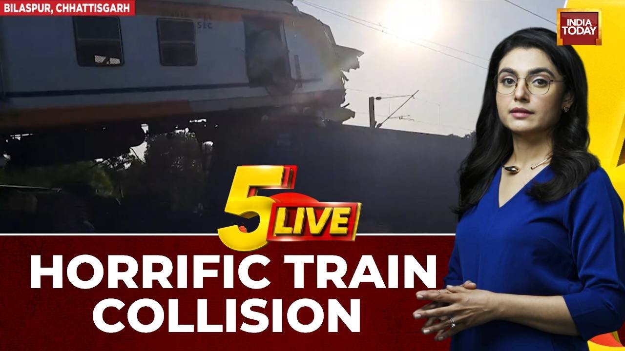 Train Collision In Bilaspur: Trains Collide Head-On, Coaches Climb Over Each Other, 6 Feared Dead