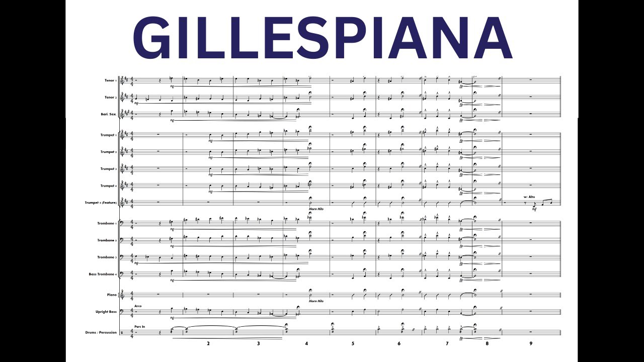 Gillespiana Suite Arranged for Big Band