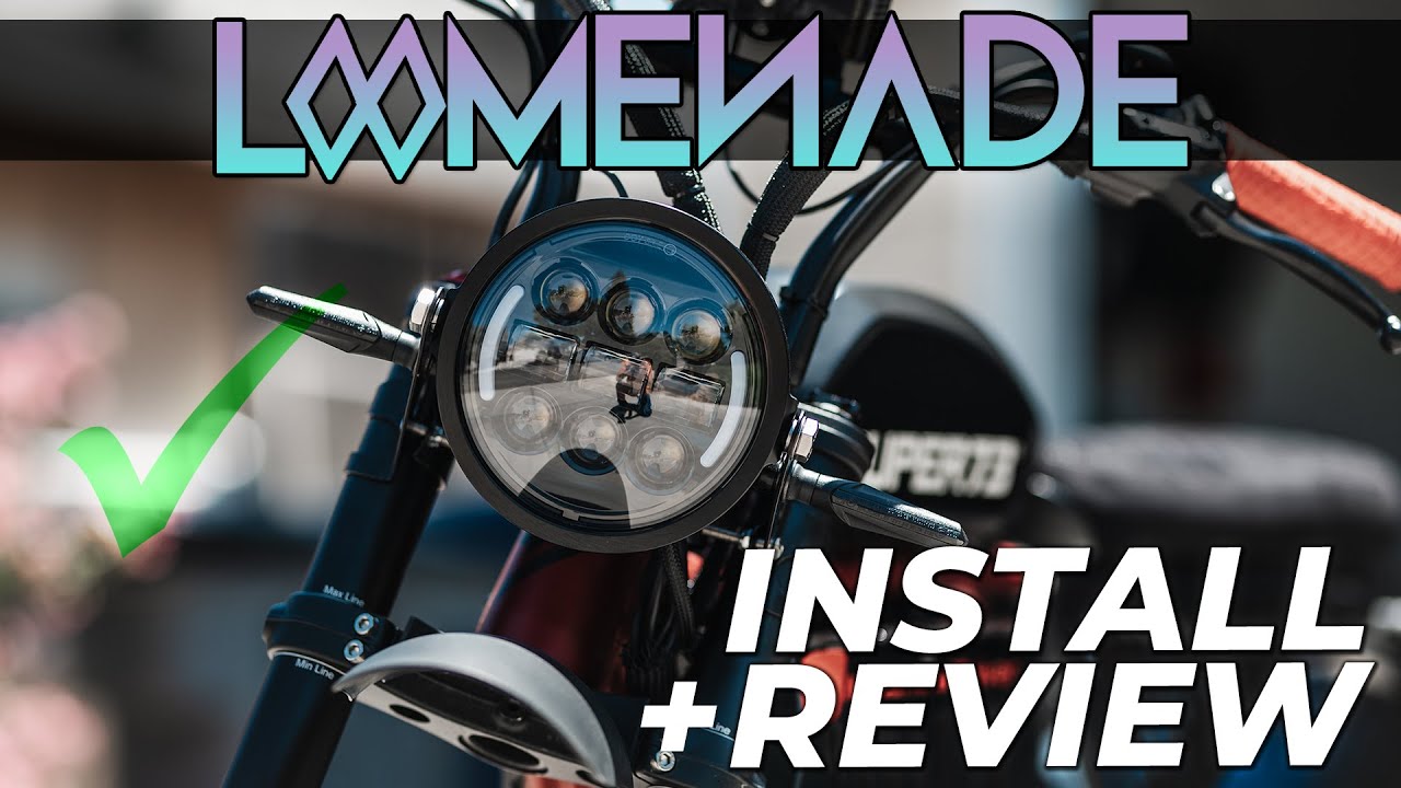 Loomenade SUPER73 RX Headlight Installation / Review
