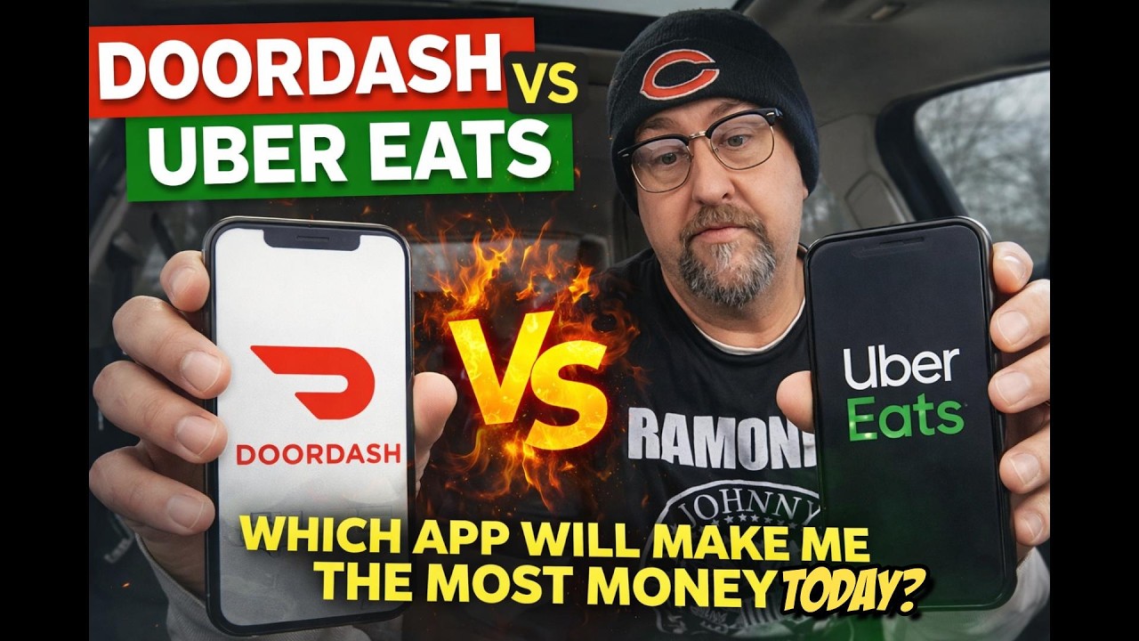 Doordash Vs. Uber Eats  Who will make me the most money today?